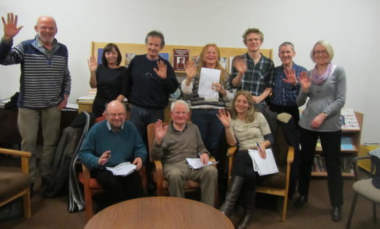 Member of the York local group say "Hello" Members of the York local group say "Hello"