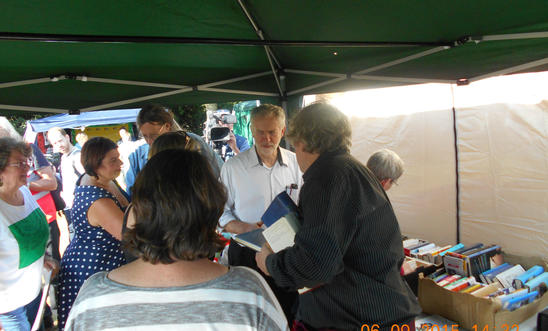 Jeremy Corbyn visiting our stand Jeremy Corbyn visiting our stand