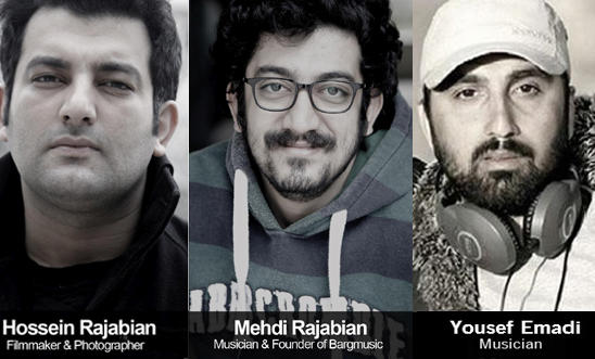 Hossein Rajabian, Mehdi Rajabian and Yousef Emadi Hossein Rajabian, Mehdi Rajabian and Yousef Emadi