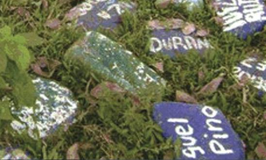 Stones remembering the massacre on 21 February 2005 Stones remembering the massacre on 21 February 2005