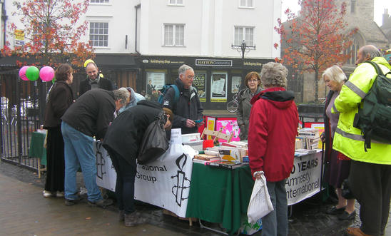 Greetings Card Campaign Stall Abingdon Greetings Card Campaign November 2011 Abingdon