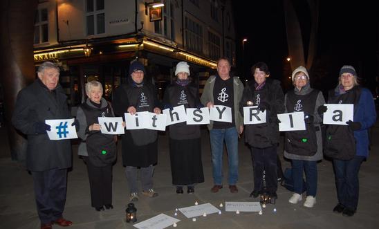 Vigil for Syria: 25 March 2015, Letchworth Vigil for Syria: 25 March 2015, Letchworth