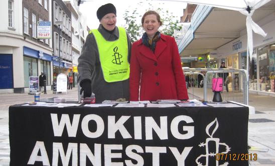 Amnesty stall Amnesty stall
