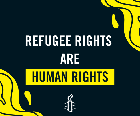 image reads all refugee rights are human rights image reads all refugee rights are human rights