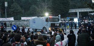 Boğaziçi University students protesting
