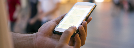  Stock image - Mobile phone in street © iStock 