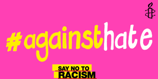 Against hate graphic
