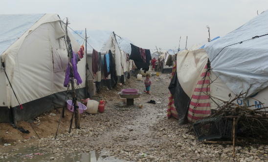 Civilians have been forced into refugee camps