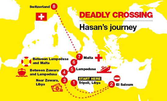 Hasan's journey to Europe